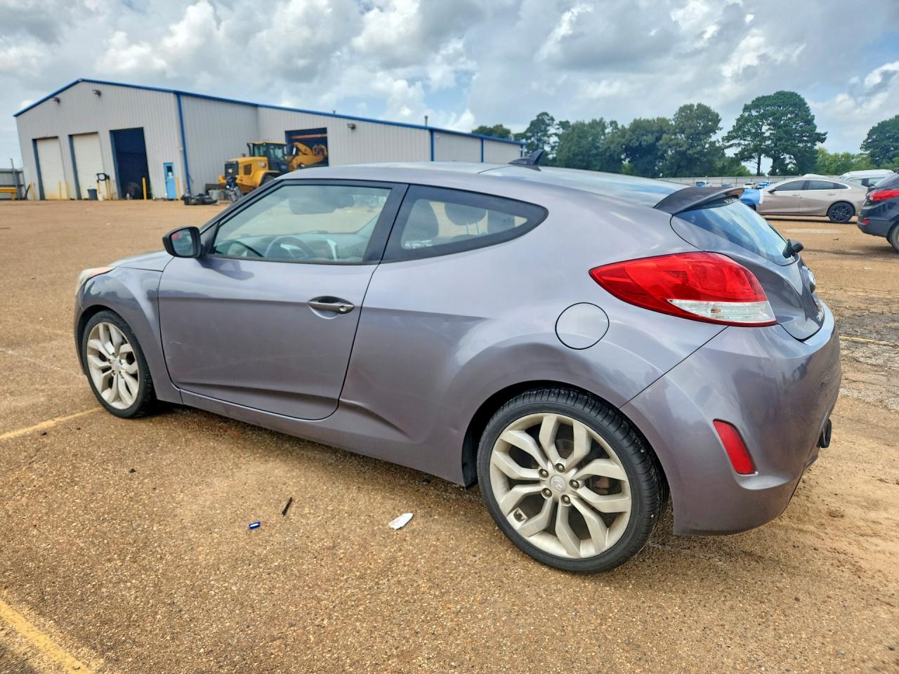 2013 Hyundai Veloster Base Серый vin: KMHTC6AD1DU145504