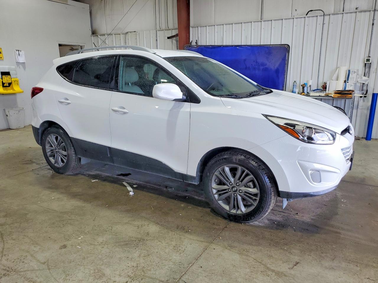 2014 Hyundai Tucson Se White vin: KM8JUCAG0EU847635