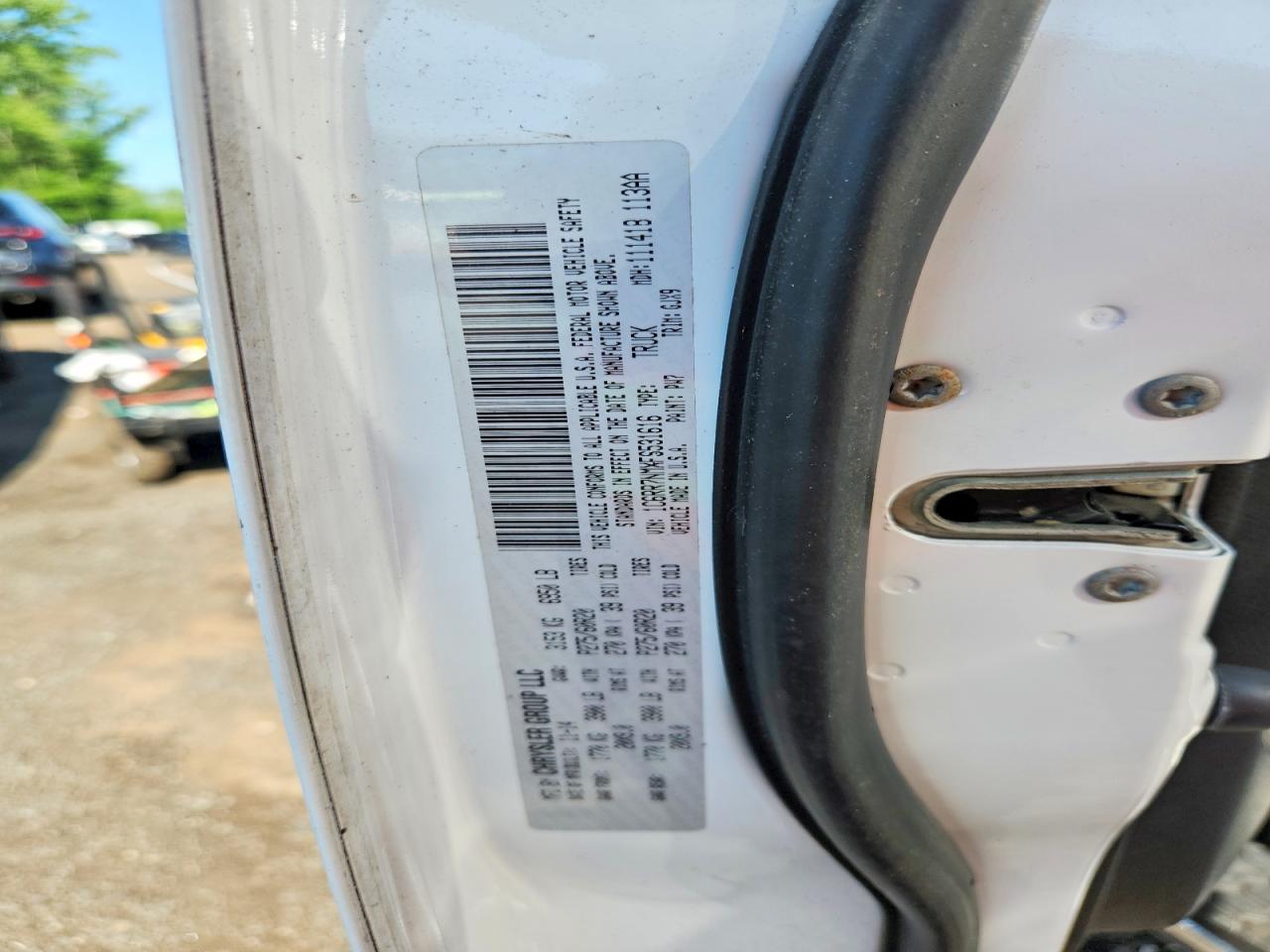 2015 Ram 1500 Laramie Белый vin: 1C6RR7NMXFS531616