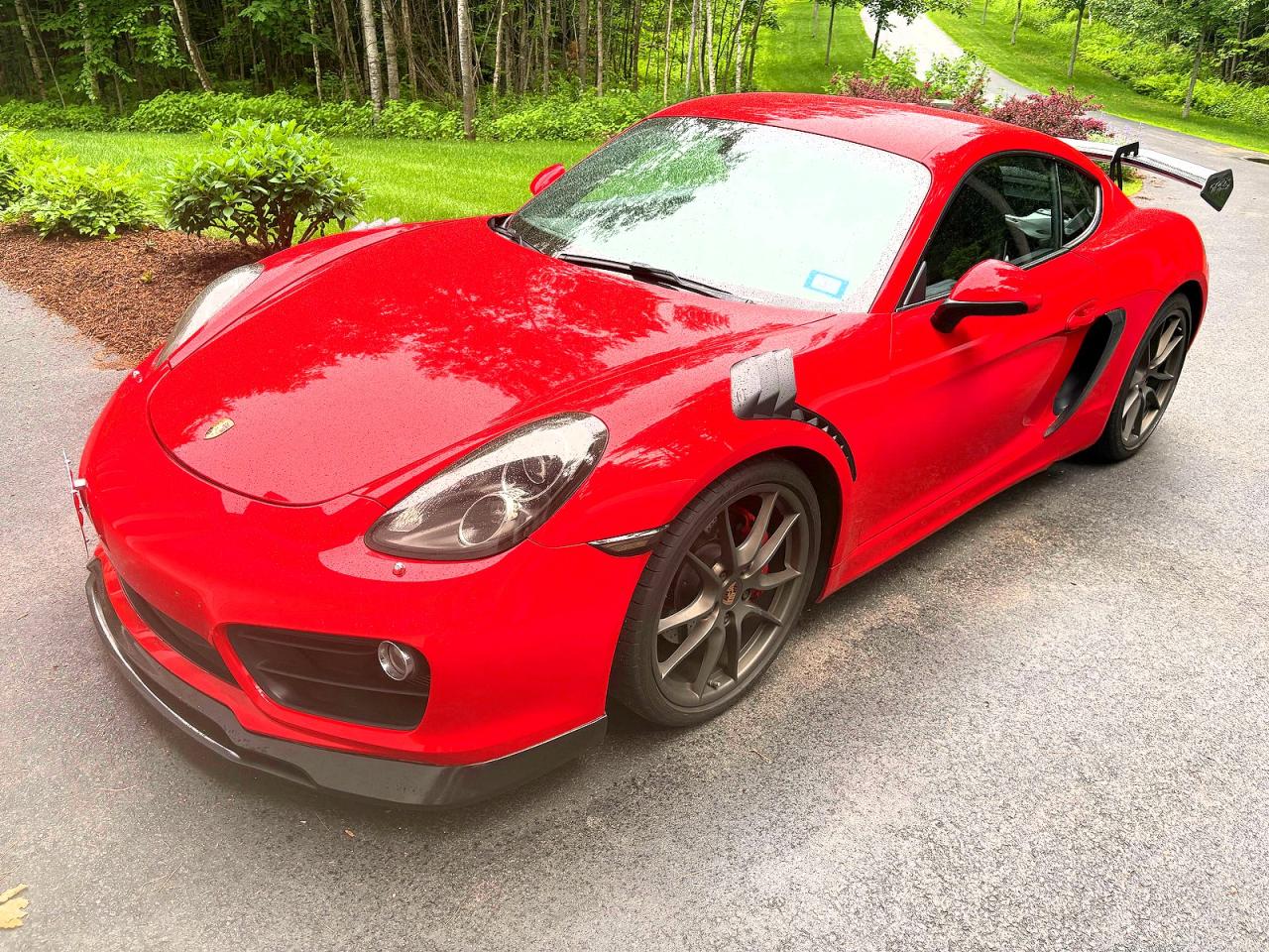 2014 Porsche Cayman S Red vin: WP0AB2A80EK191347