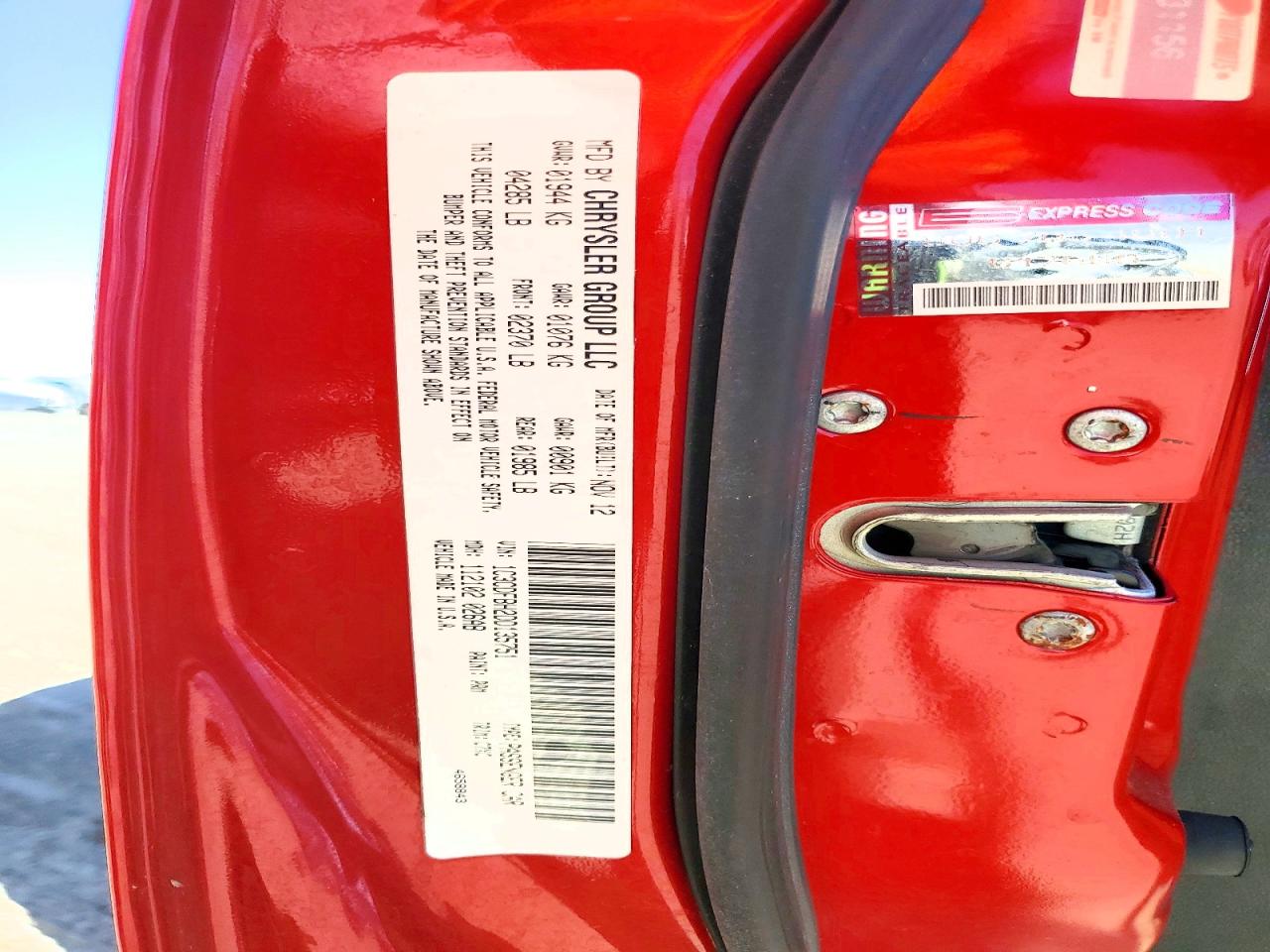 2013 Dodge Dart Sxt Красный vin: 1C3CDFBH2DD135751