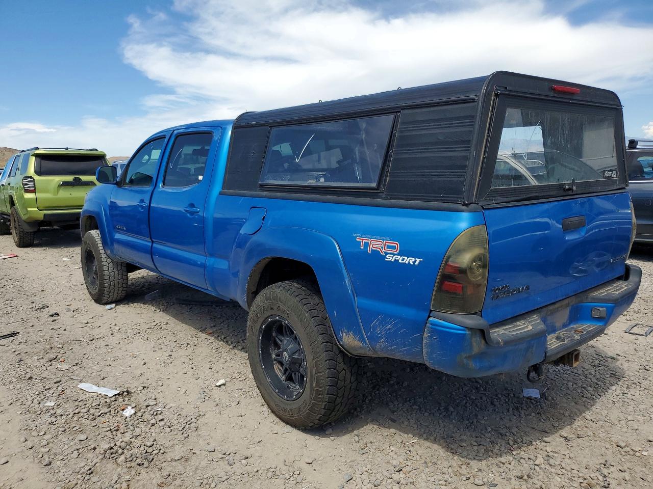 2005 Toyota Tacoma Double Cab Long Bed Blue vin: 5TEMU52N05Z092570