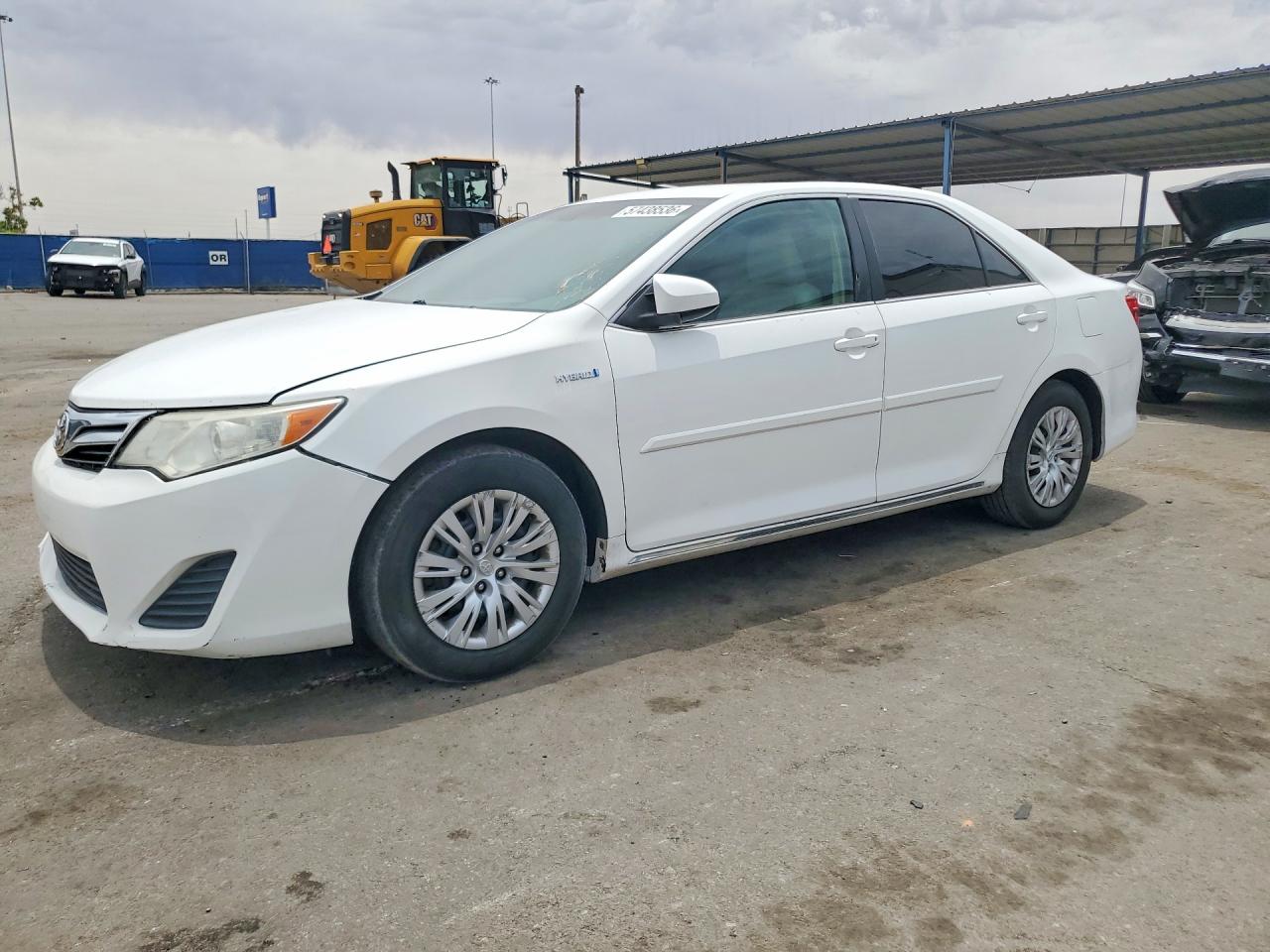 2014 Toyota Camry Hybrid Le White vin: 4T1BD1FK4EU108483