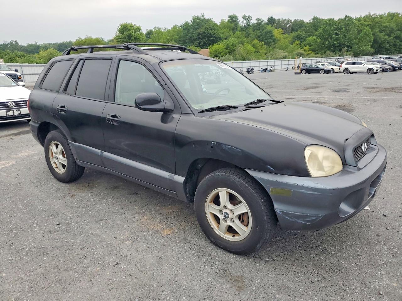 2004 Hyundai Santa Fe Gls Black vin: KM8SC73E44U768395