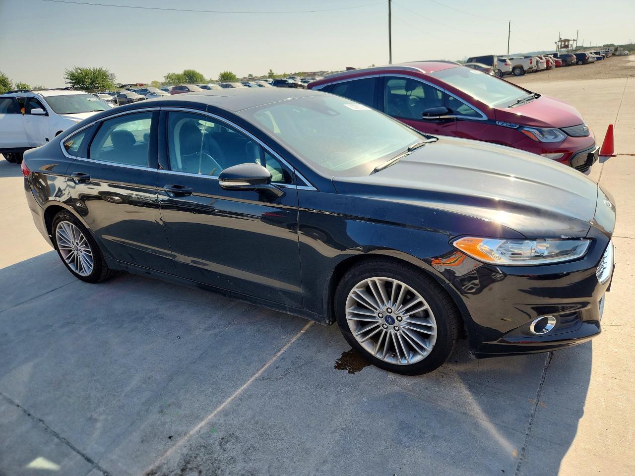 2014 Ford Fusion Se Black vin: 3FA6P0HD6ER108701