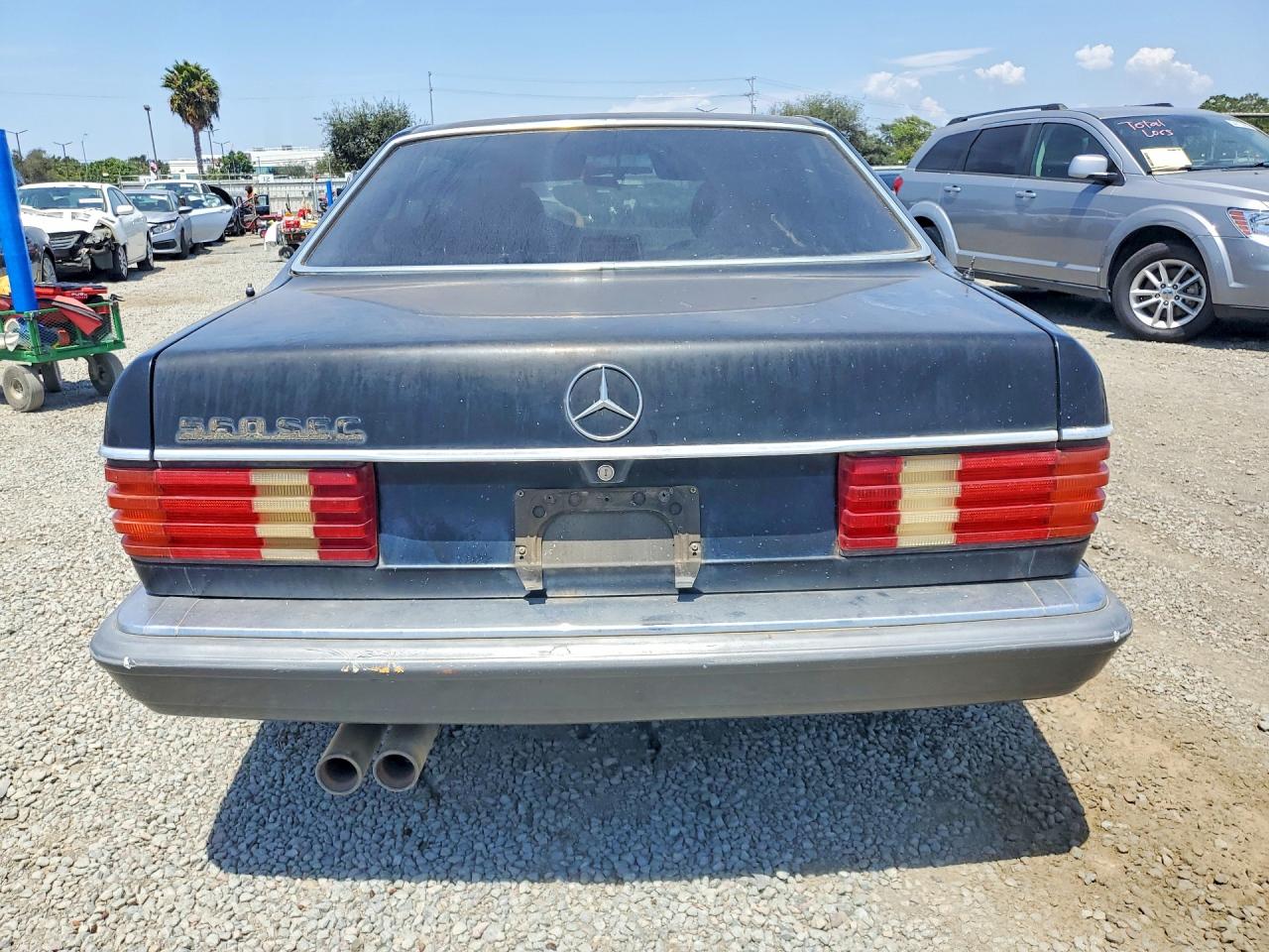 1989 Mercedes-benz 560 Sec Black vin: WDBCA45E6KA487092