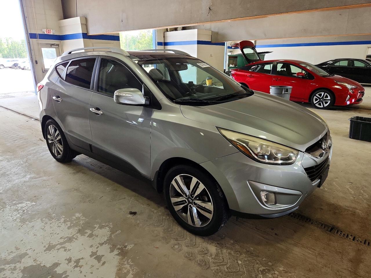 2014 Hyundai Tucson Limited Gray vin: KM8JUCAG2EU901565