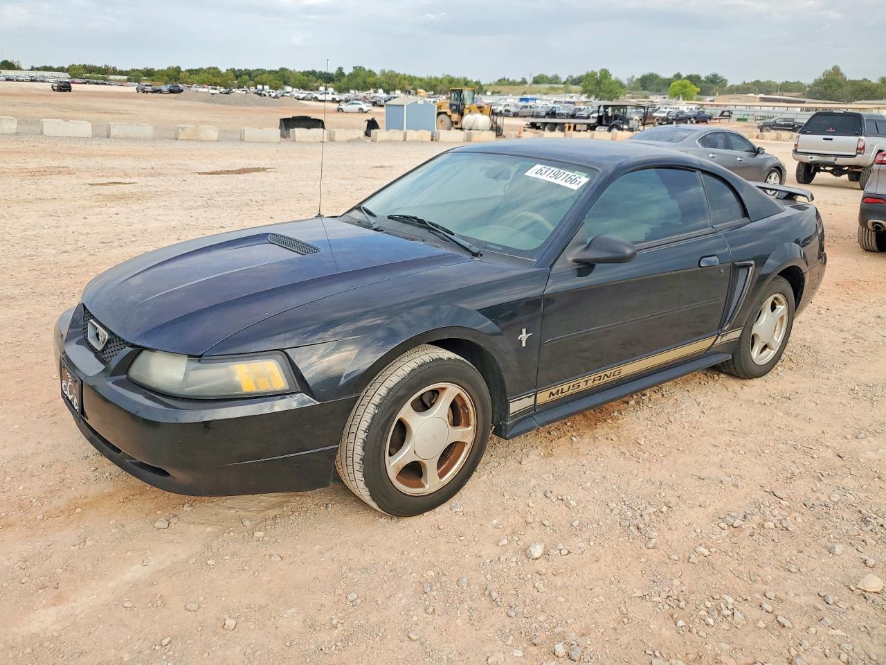2002 Ford Mustang Black vin: 1FAFP40402F198293