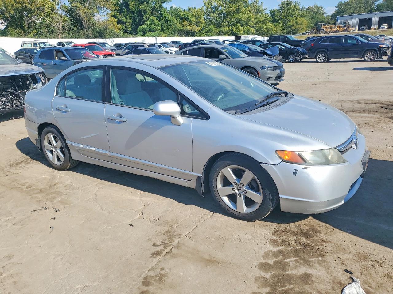 2007 Honda Civic Ex Серебряный vin: 1HGFA16867L051054