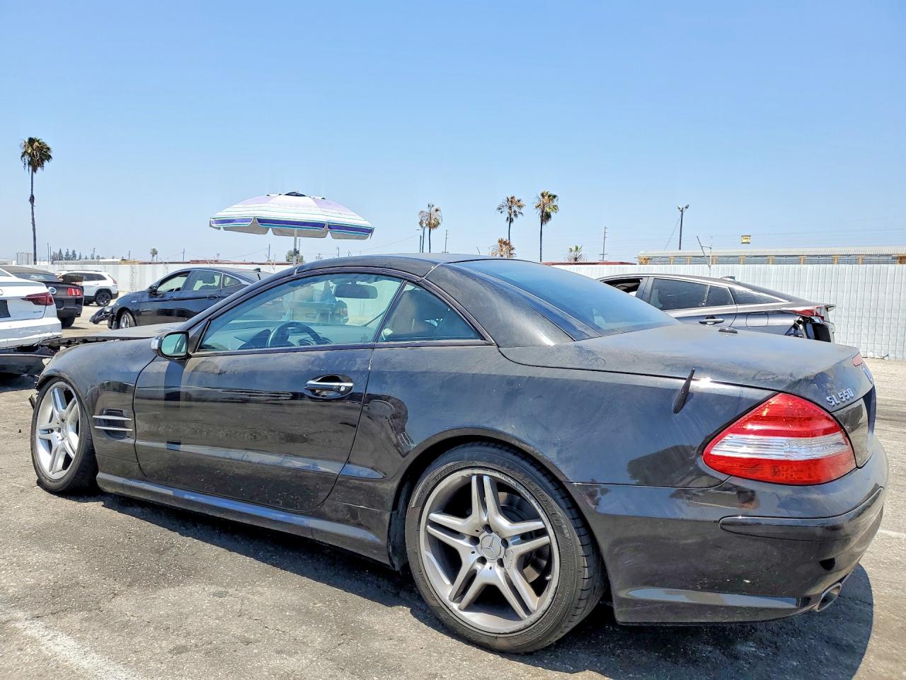 2007 Mercedes-benz Sl 550 Черный vin: WDBSK71F97F126524