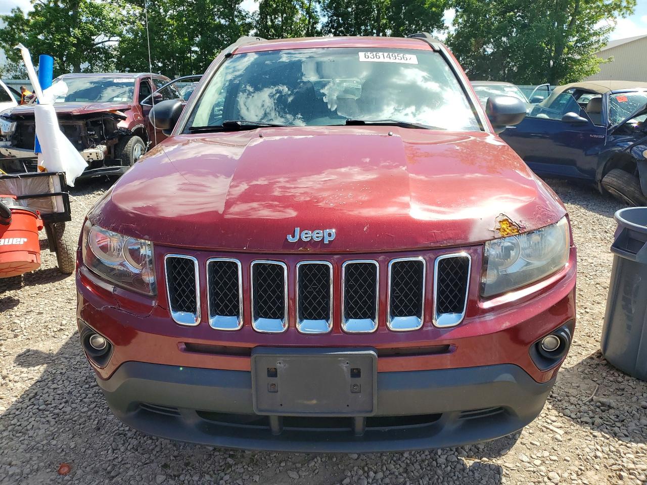2014 Jeep Compass Sport Красный vin: 1C4NJDBB4ED592351