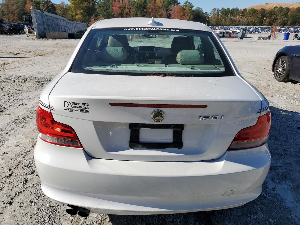 2012 Bmw 128 I White vin: WBAUP7C59CVP22813
