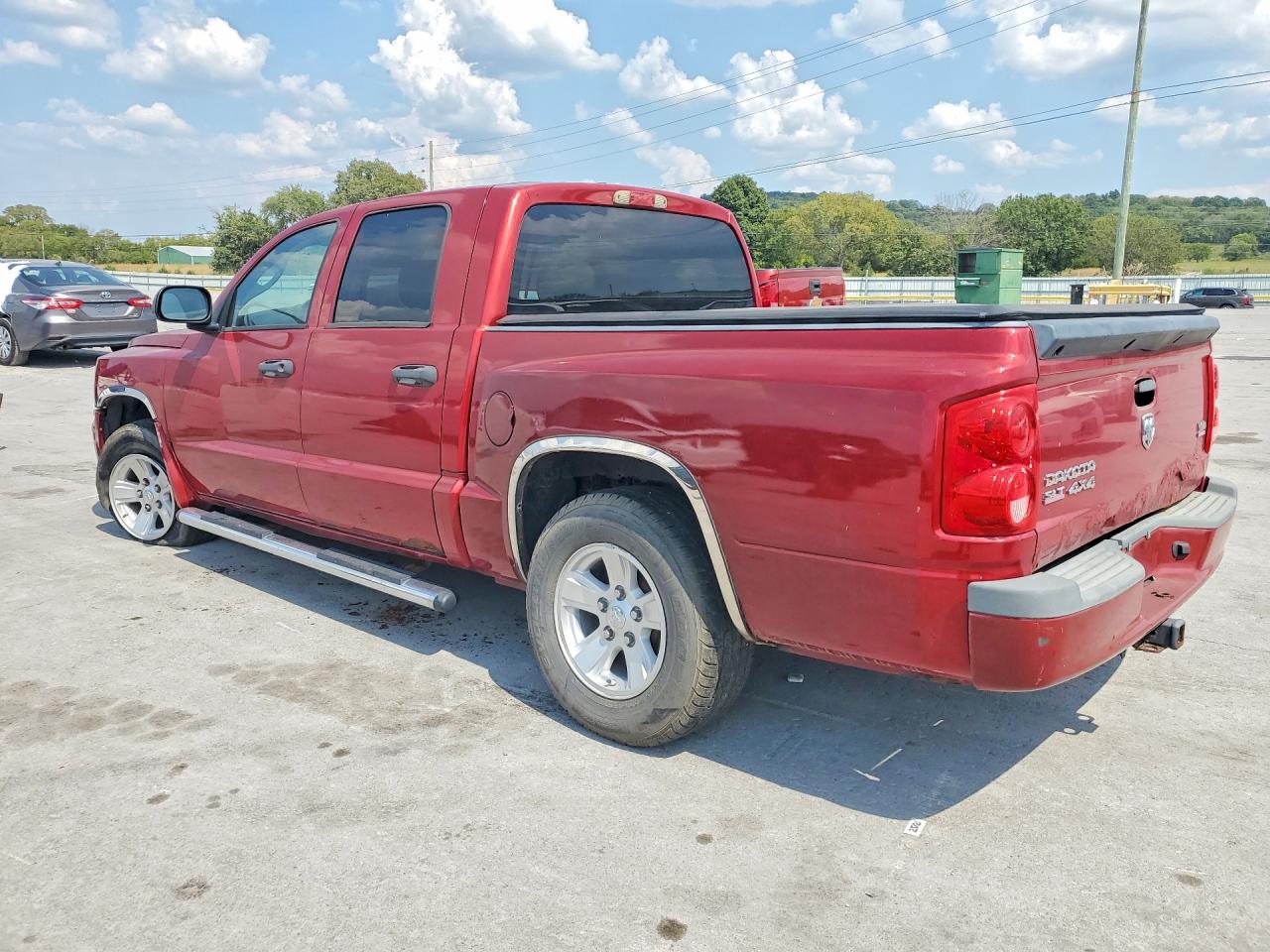 2008 Dodge Dakota Quad Slt Красный vin: 1D7HW48N28S524538