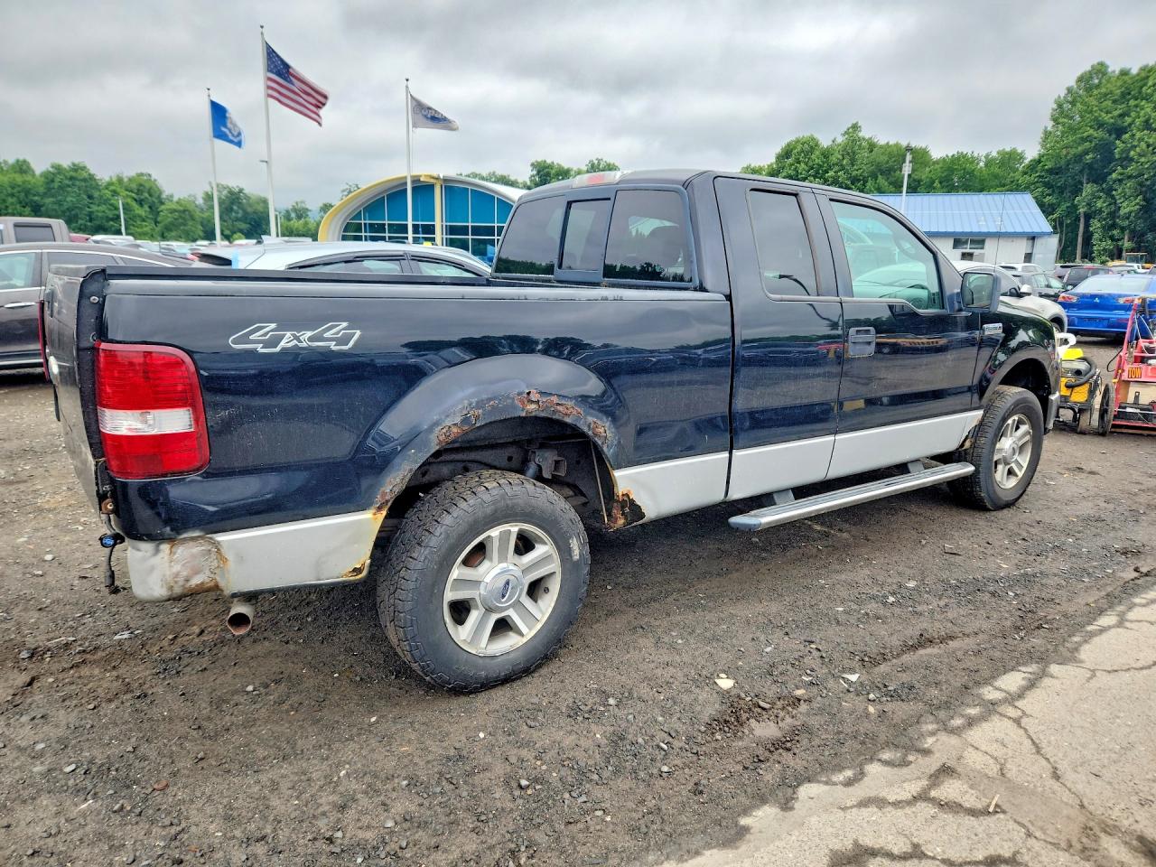 2007 Ford F150 Black vin: 1FTPX14587FB66912