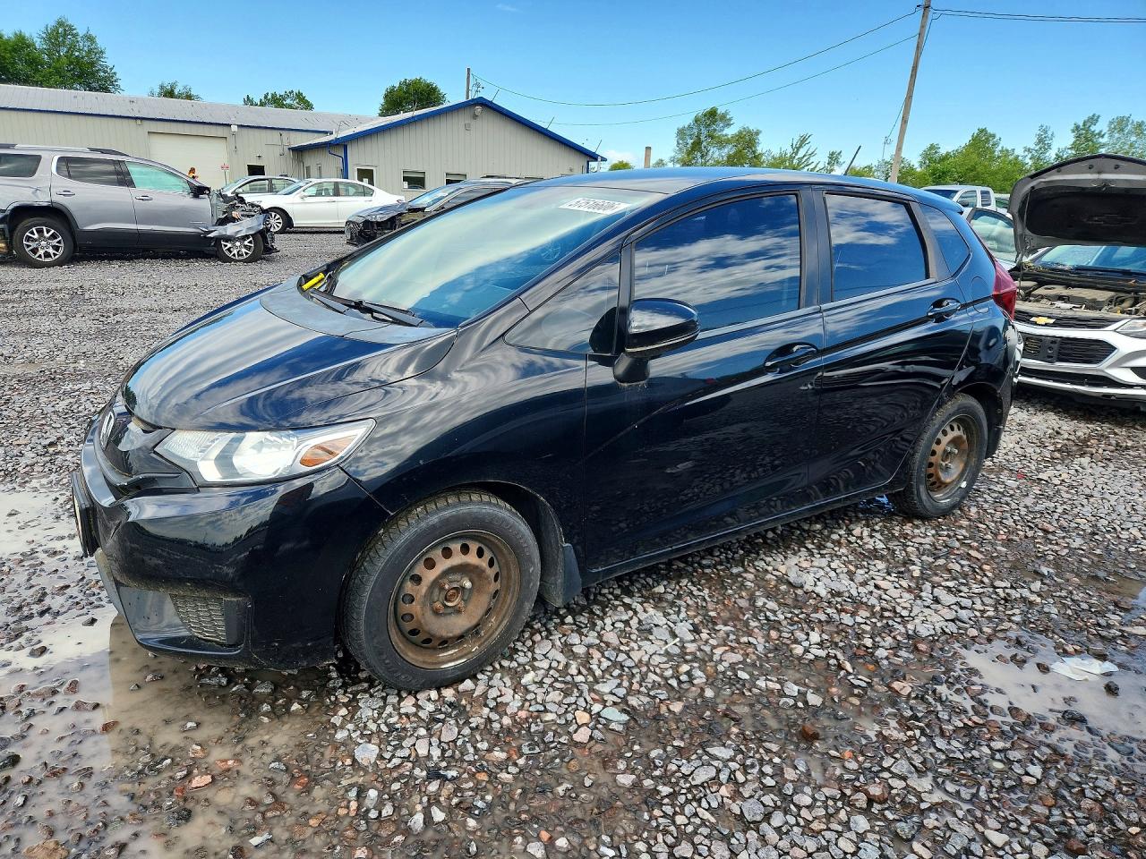 2015 Honda Fit Lx Black vin: 3HGGK5H50FM733226