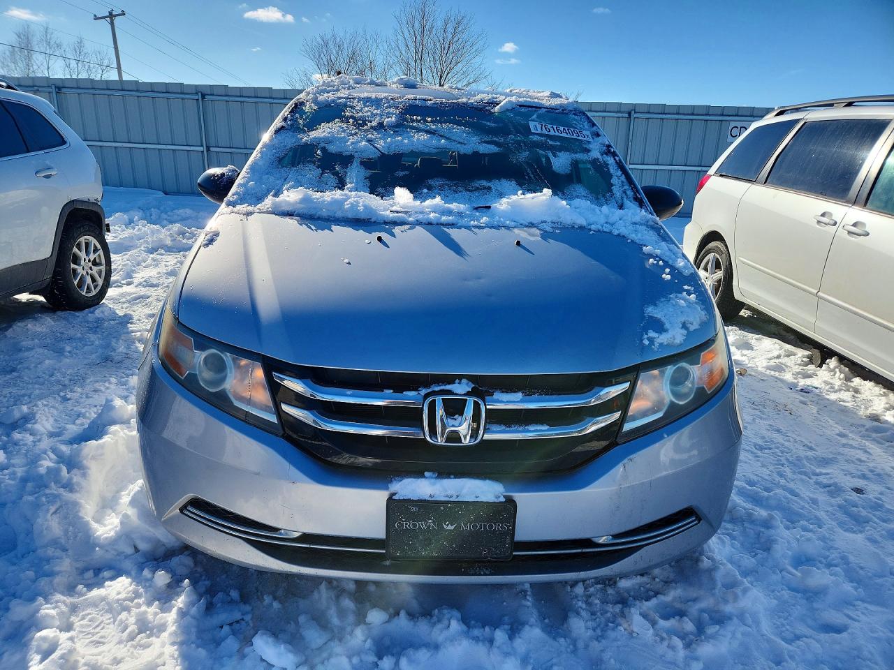 2014 Honda Odyssey Lx Silver vin: 5FNRL5H28EB139058