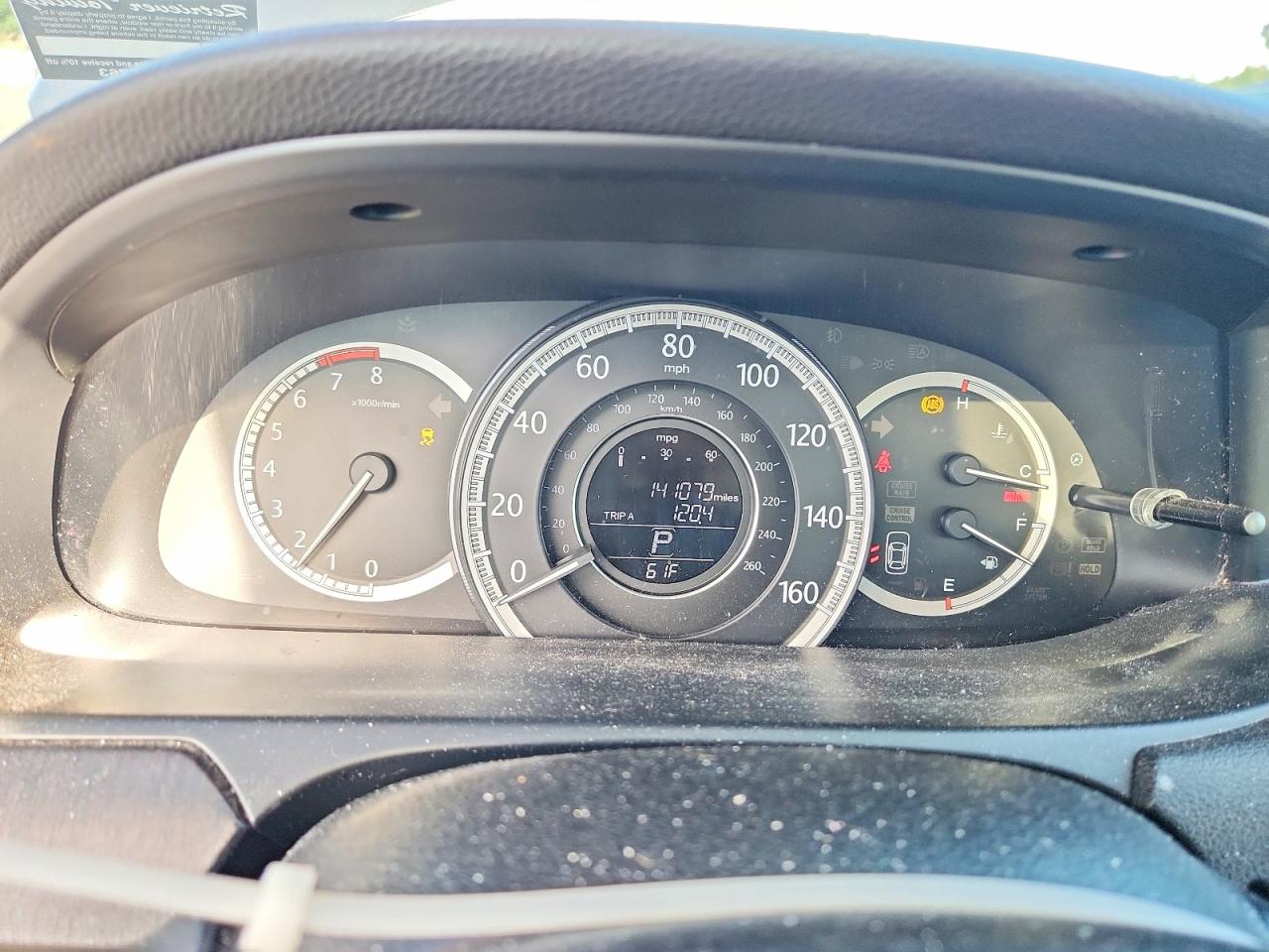 2013 Honda Accord Ex Серый vin: 1HGCR2F73DA142153