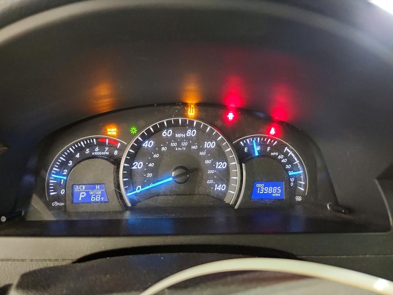 2012 Toyota Camry Le Черный vin: 4T4BF1FK6CR172442