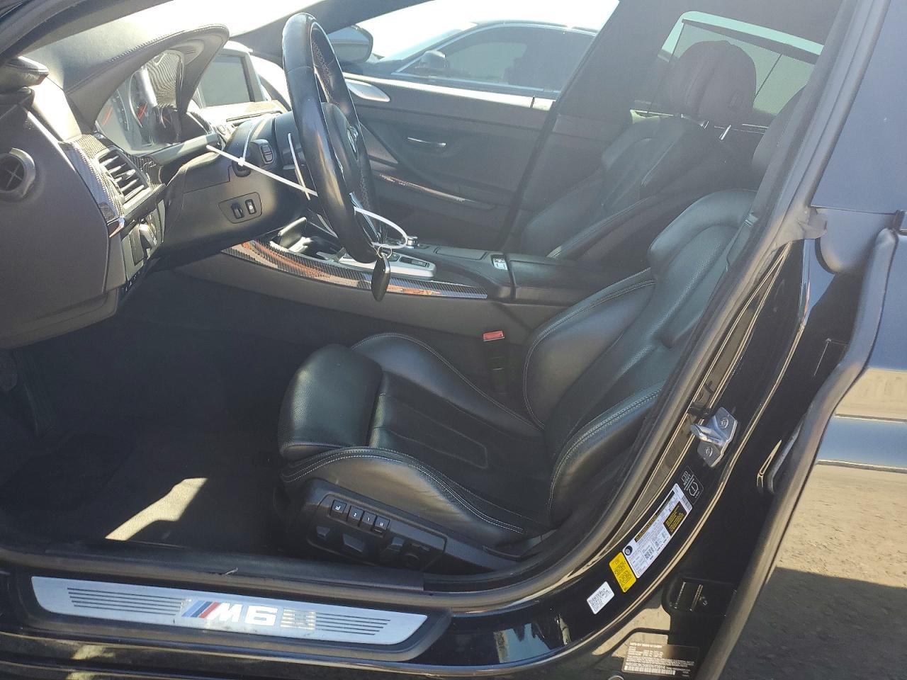 2014 Bmw M6 Gran Coupe Black vin: WBS6C9C58EDV73914