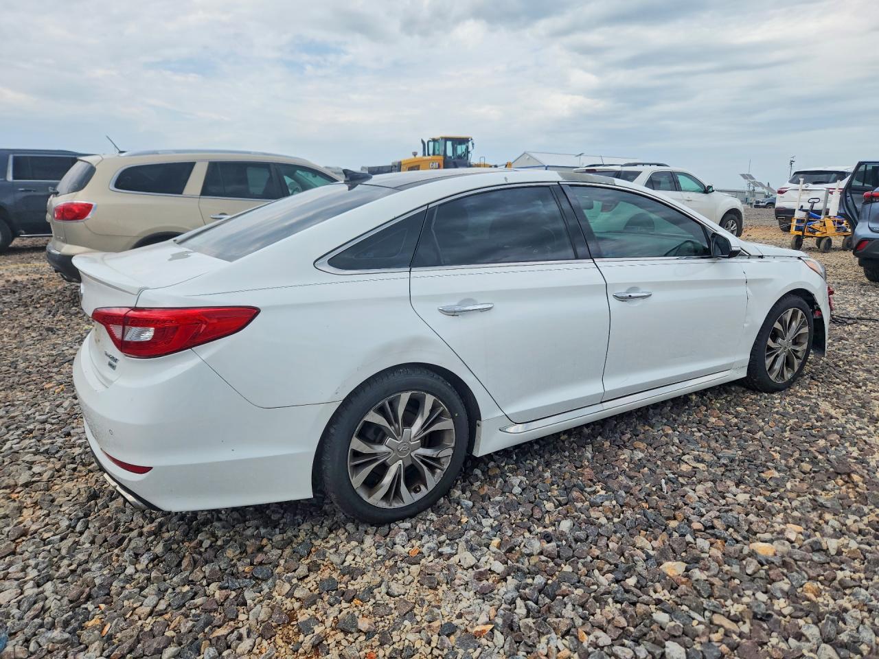 2015 Hyundai Sonata Limited 2.0t White vin: 5NPE34AB3FH250672