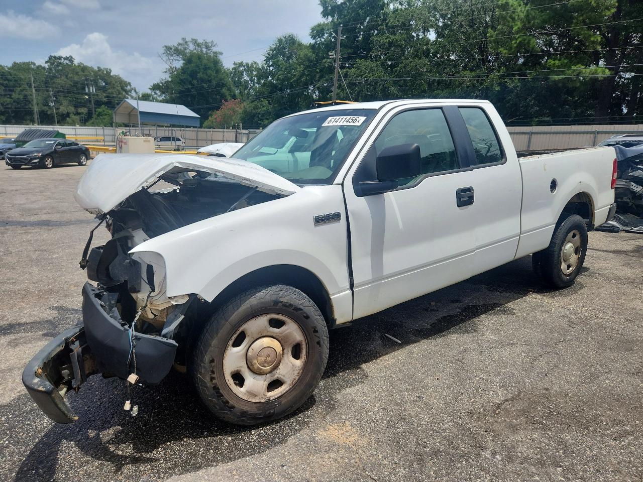 2006 Ford F150 White vin: 1FTPX12V86NB56761