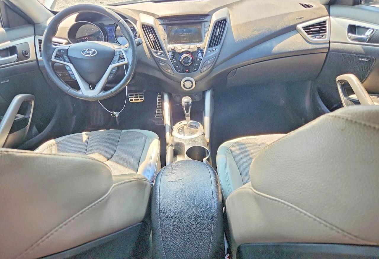 2012 Hyundai Veloster Base Silver vin: KMHTC6AD8CU057497