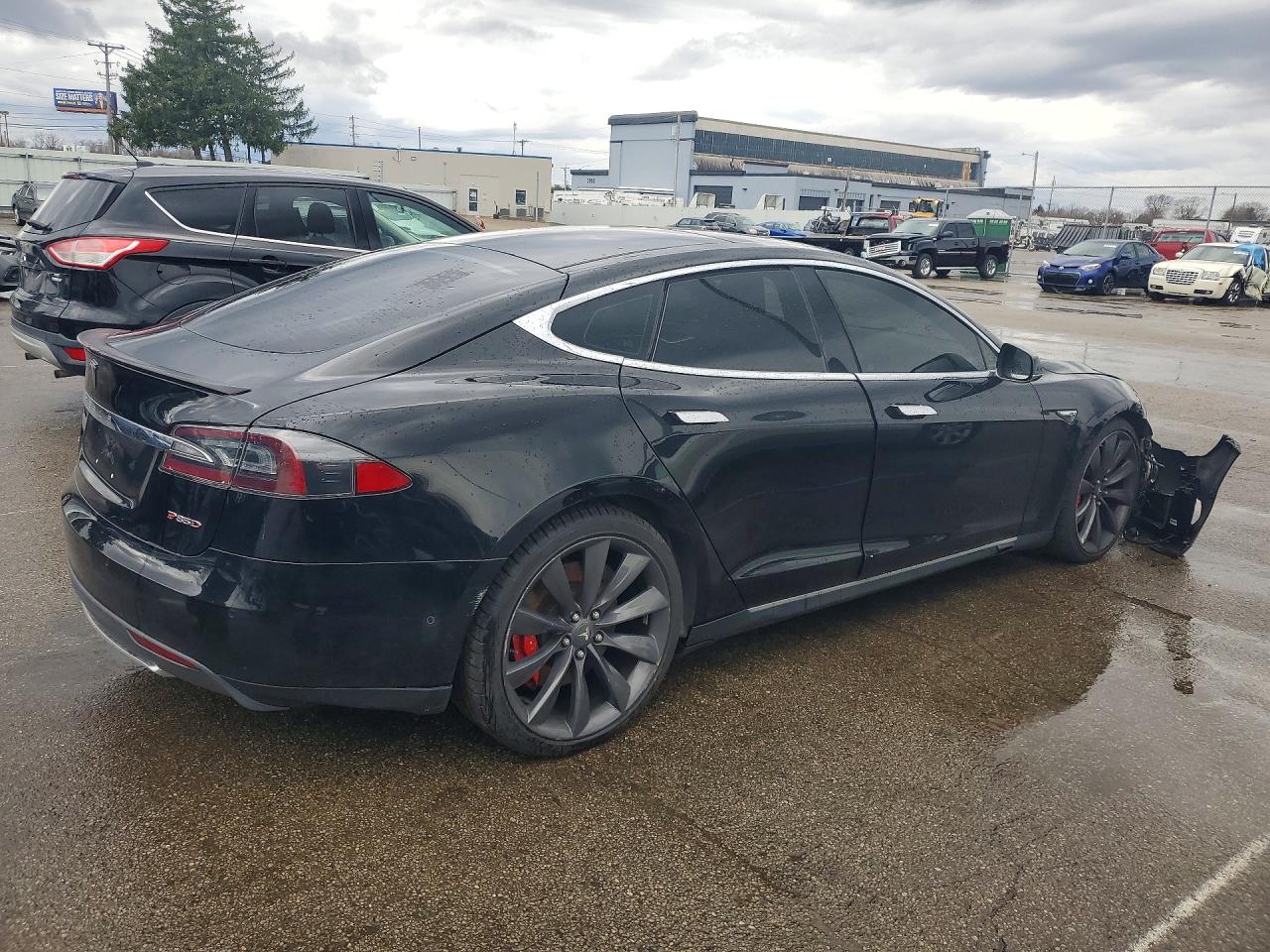 2014 Tesla Model S Black vin: 5YJSA1H20EFP66661