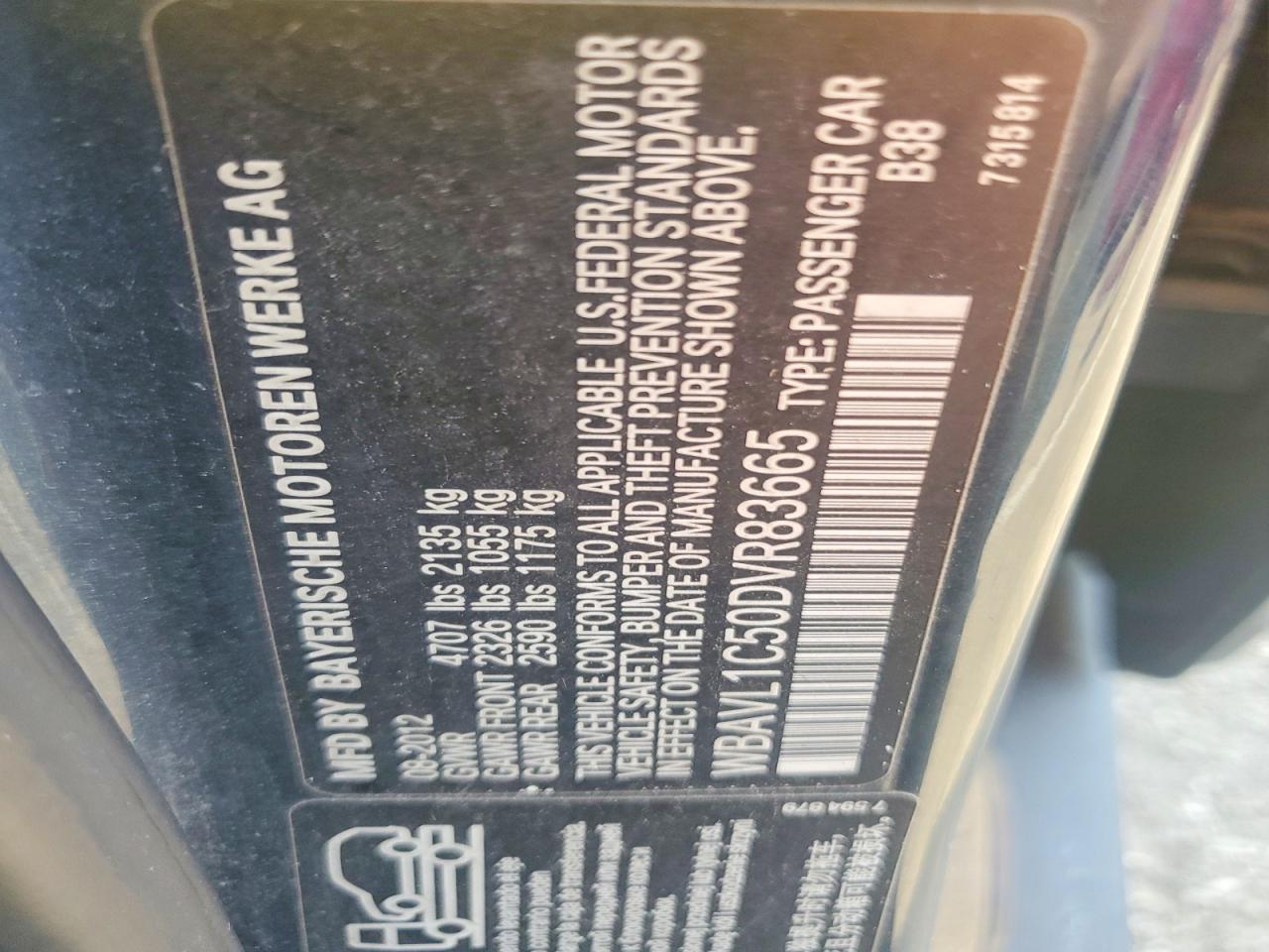 2013 Bmw X1 Xdrive28i Blue vin: WBAVL1C50DVR83665