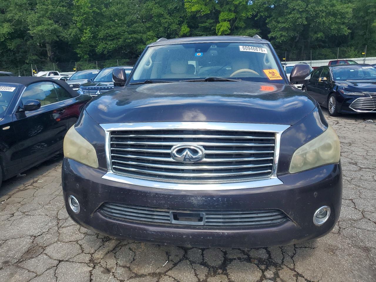 2011 Infiniti Qx56 Base Burgundy vin: JN8AZ2ND0B9701352