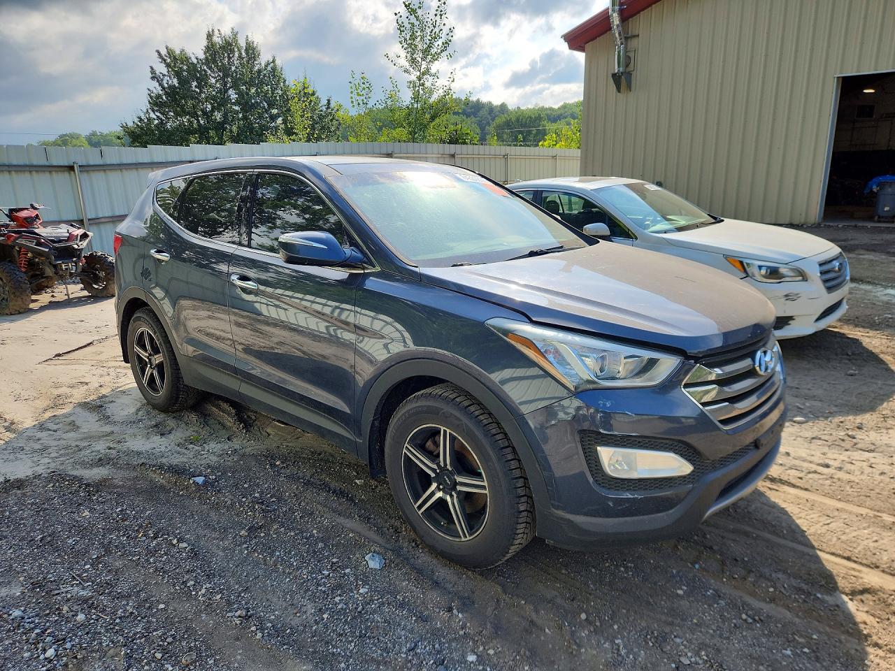 2013 Hyundai Santa Fe Sport 2.4l Gray vin: 5XYZU3LB9DG096737