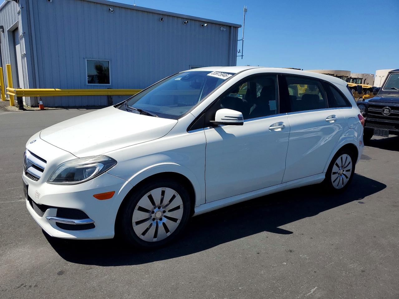 2015 Mercedes-benz B Electric White vin: WDDVP9AB3FJ004705
