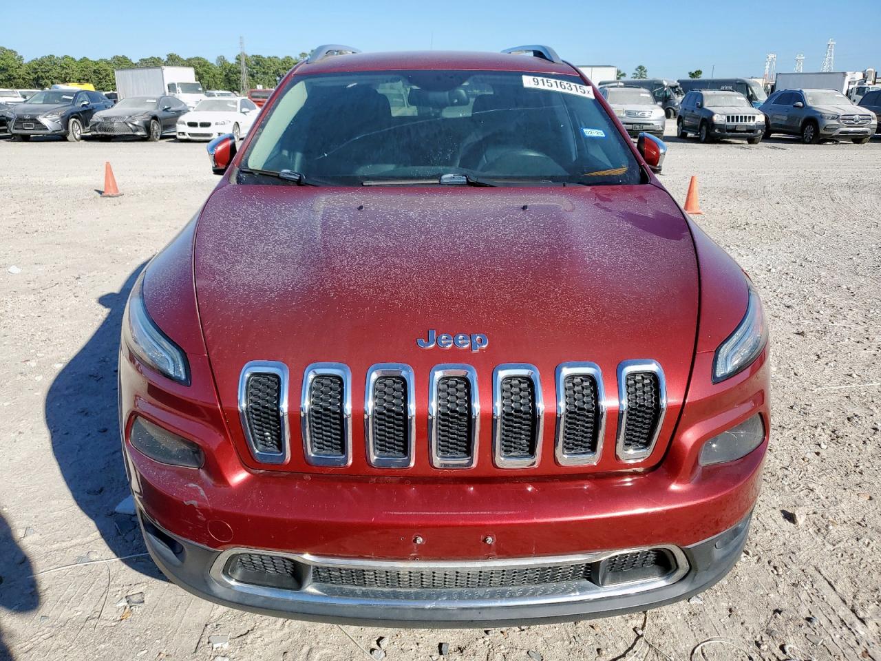 2014 Jeep Cherokee Limited Burgundy vin: 1C4PJLDS2EW279853