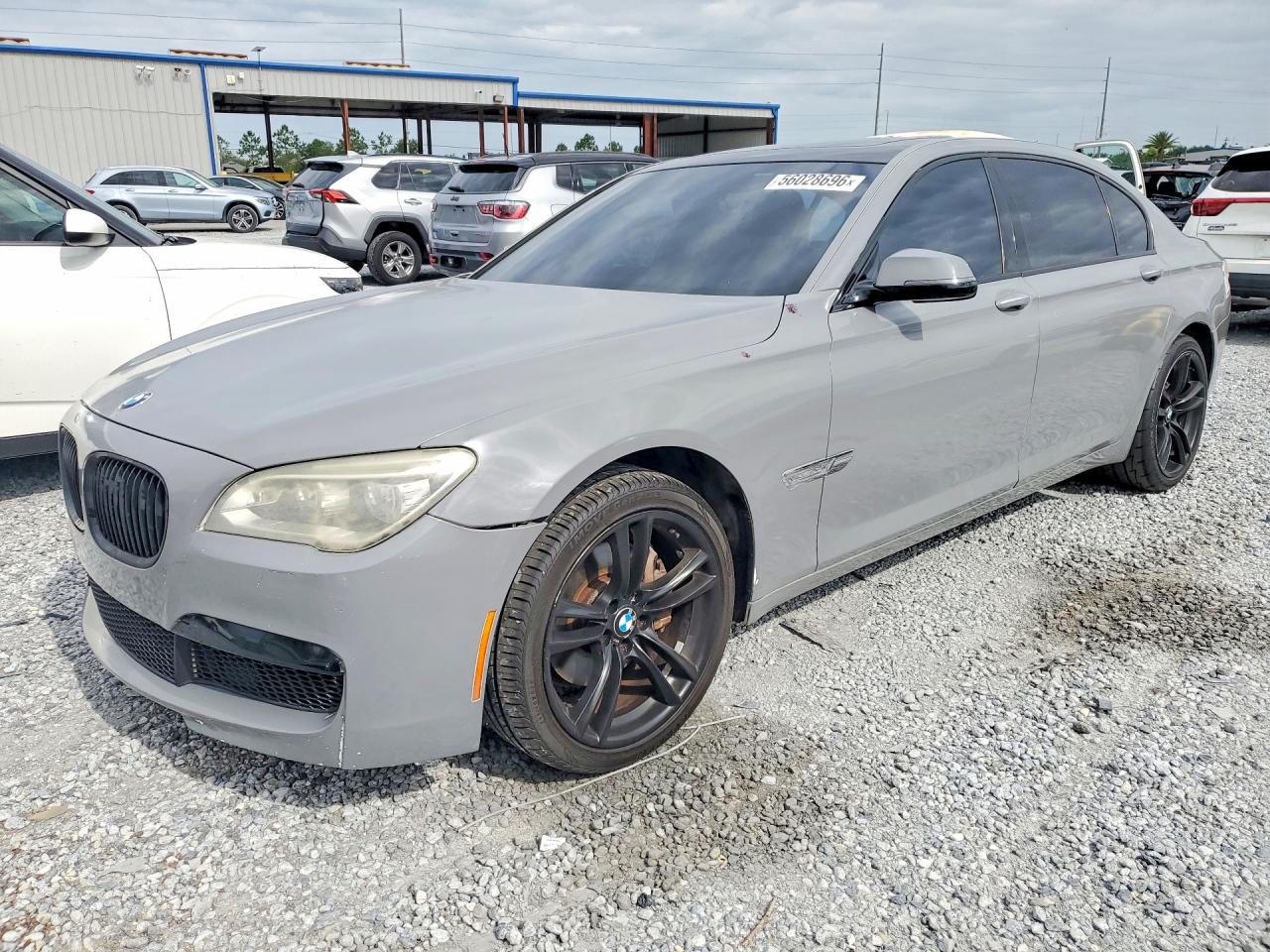 2015 Bmw 740 Li Gray vin: WBAYE4C57FD139009