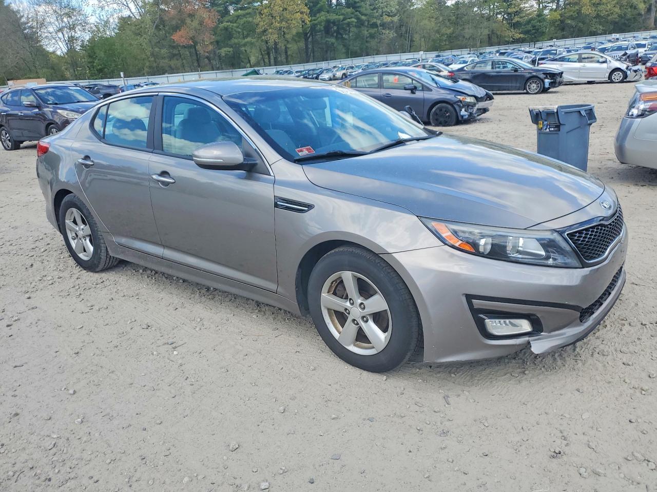 2015 Kia Optima Lx Серый vin: 5XXGM4A78FG467146