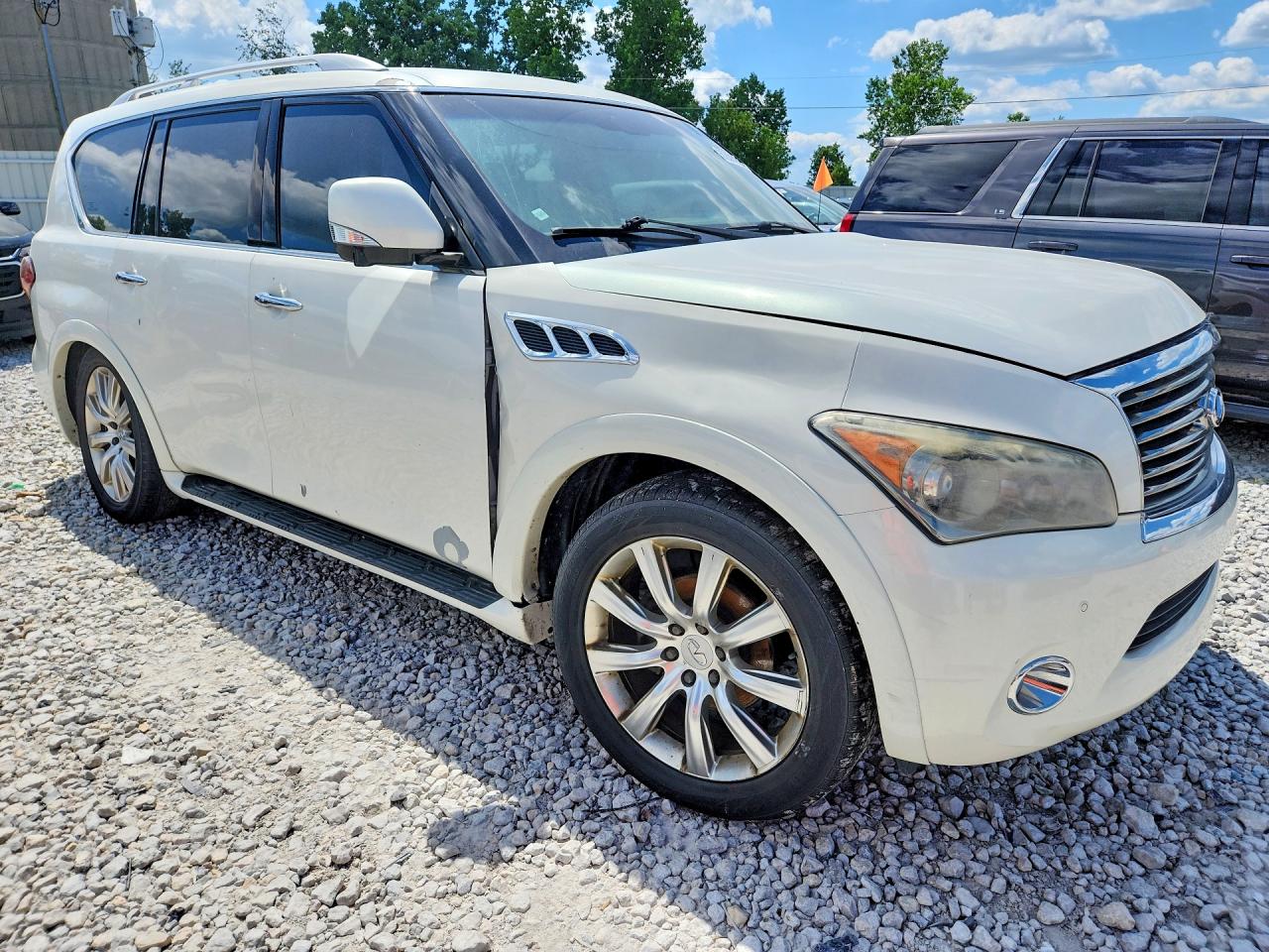 2011 Infiniti Qx56 Base White vin: JN8AZ2NE6B9004602