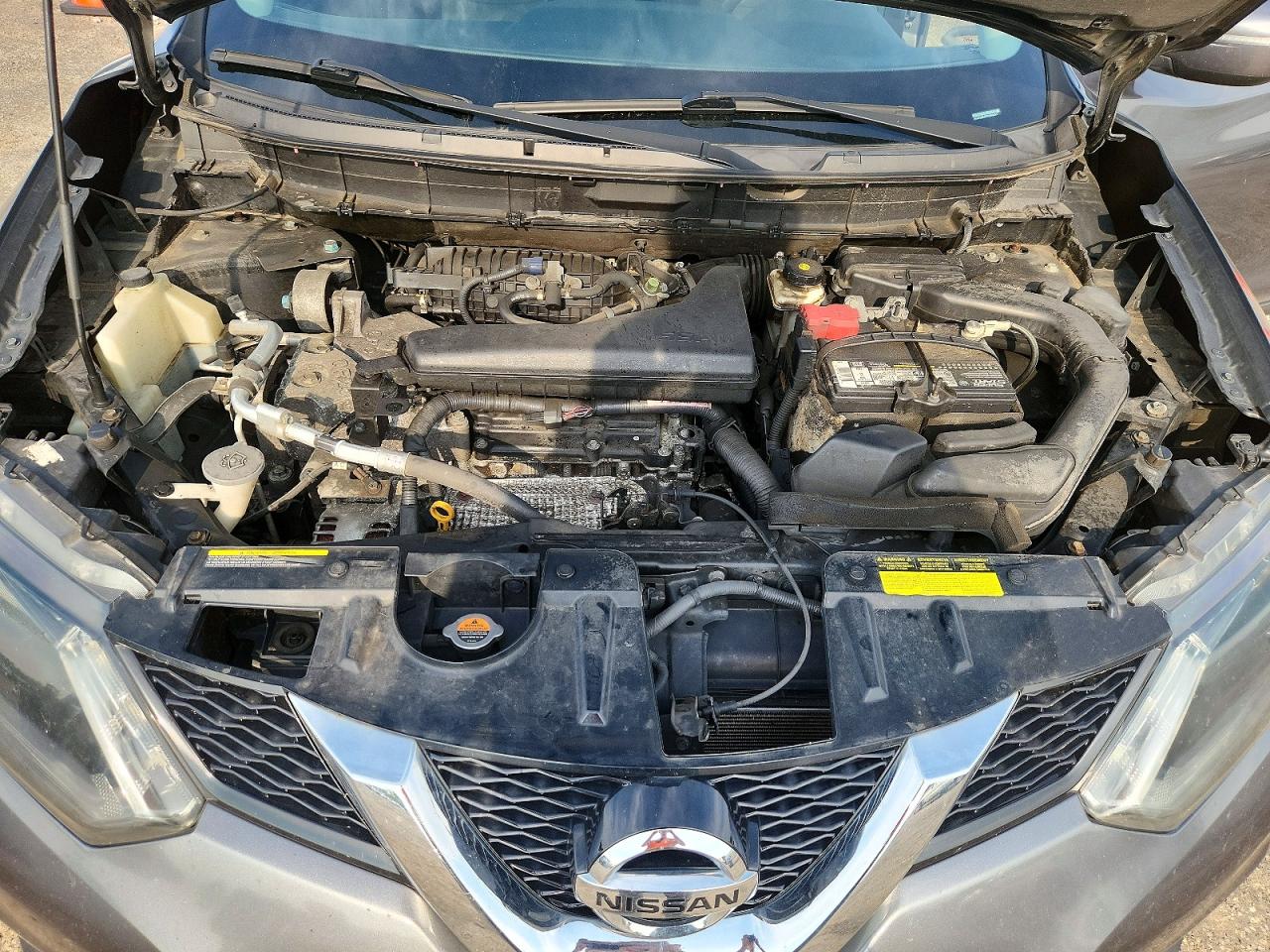 2014 Nissan Rogue Sv Gray vin: 5N1AT2MV7EC869497