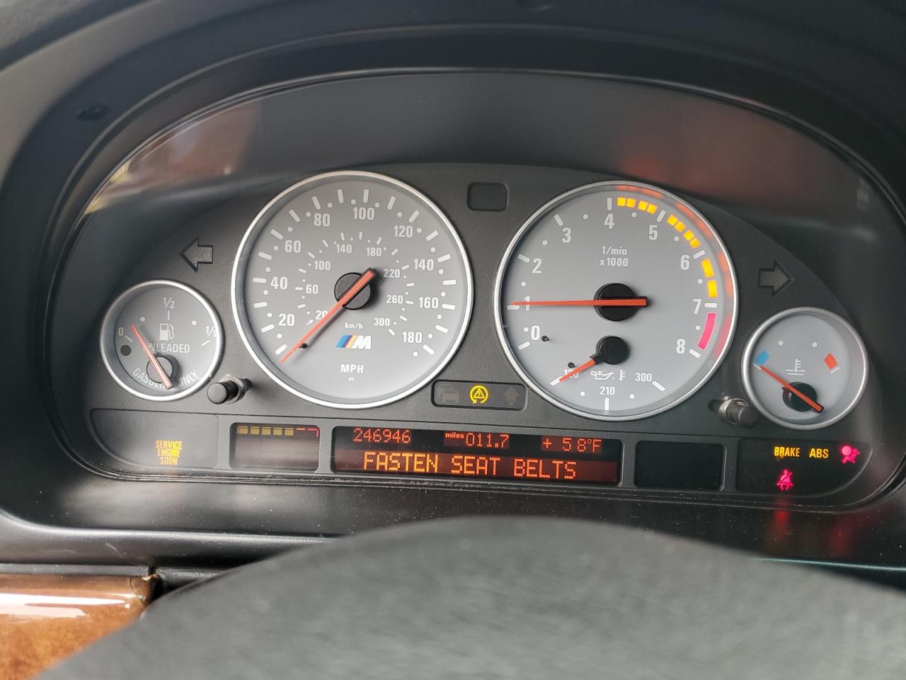 2000 Bmw M5 Черный vin: WBSDE9349YBZ96297