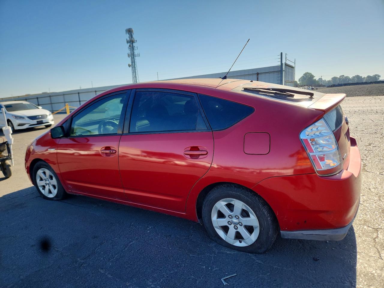 2008 Toyota Prius Base Red vin: JTDKB20U487749534