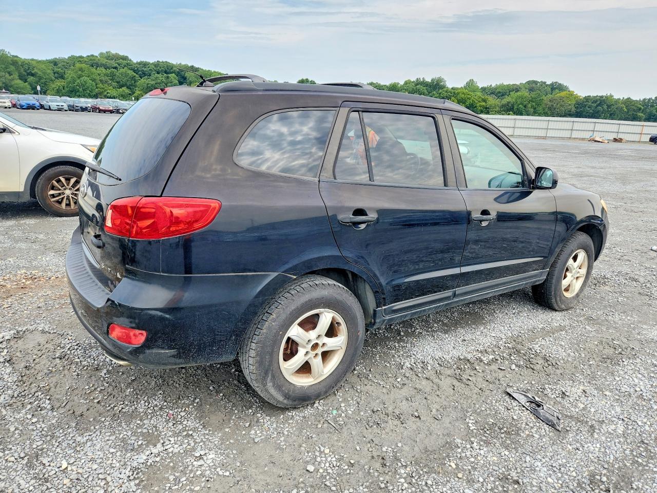 2007 Hyundai Santa Fe Gls Black vin: KM8SG13D67U096482