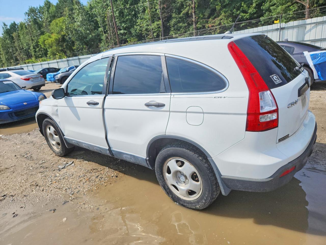 2007 Honda Cr-v Lx Белый vin: JHLRE38387C023062