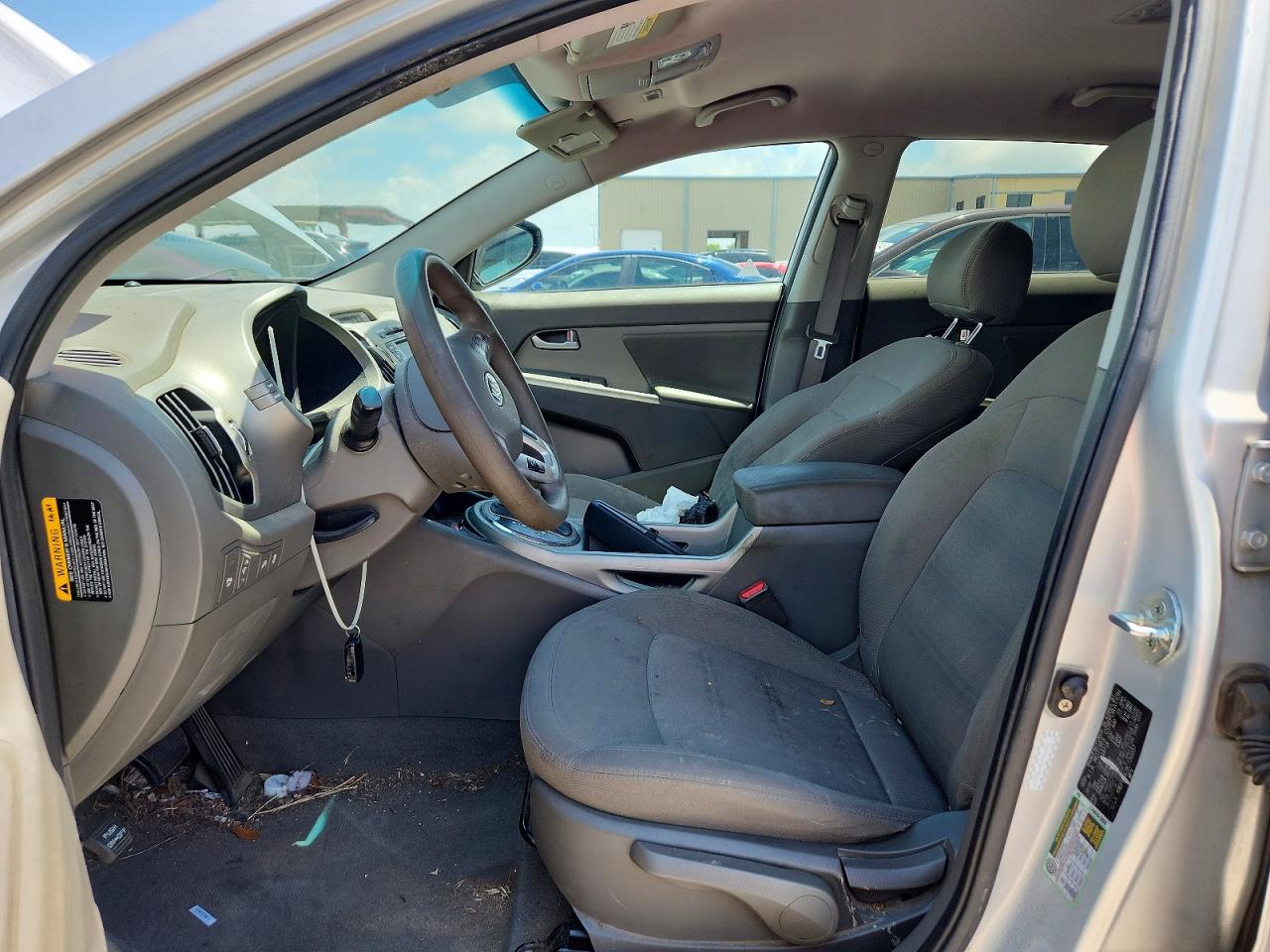 2012 Kia Sportage Lx Gray vin: KNDPB3A28C7261057