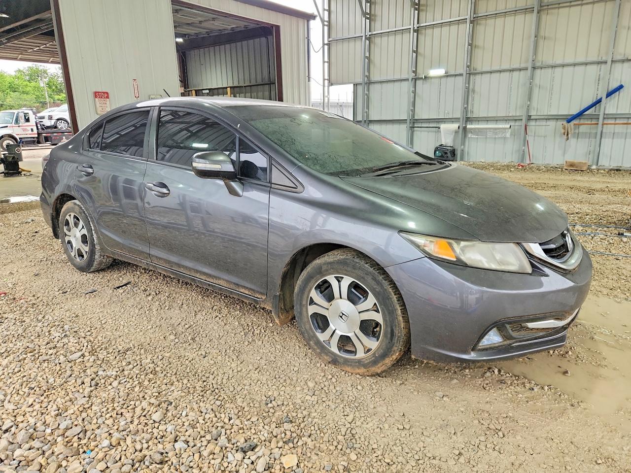 2013 Honda Civic Hybrid Silver vin: 19XFB4F23DE000236