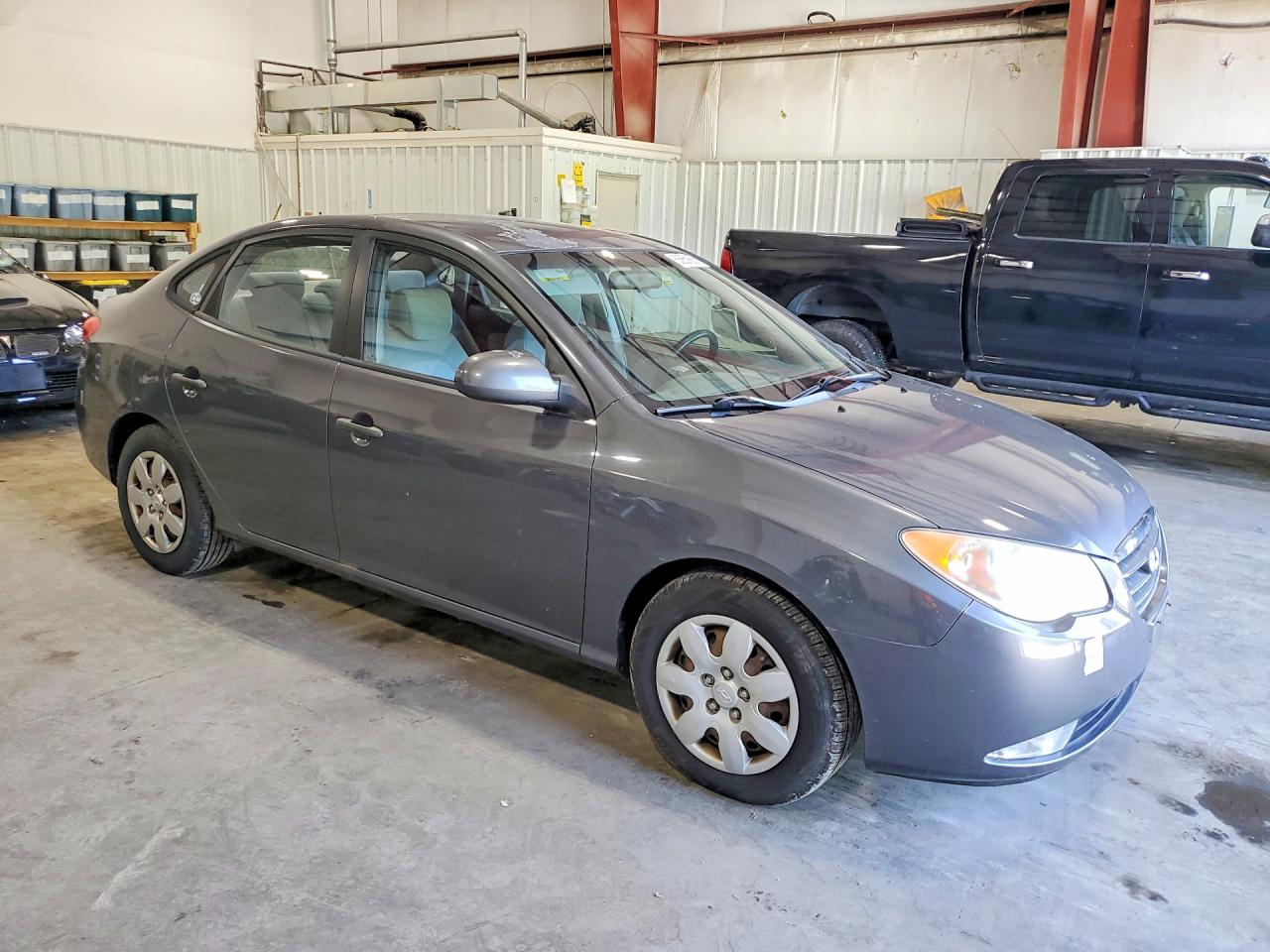 2007 Hyundai Elantra Gls Gray vin: KMHDU46D67U198704