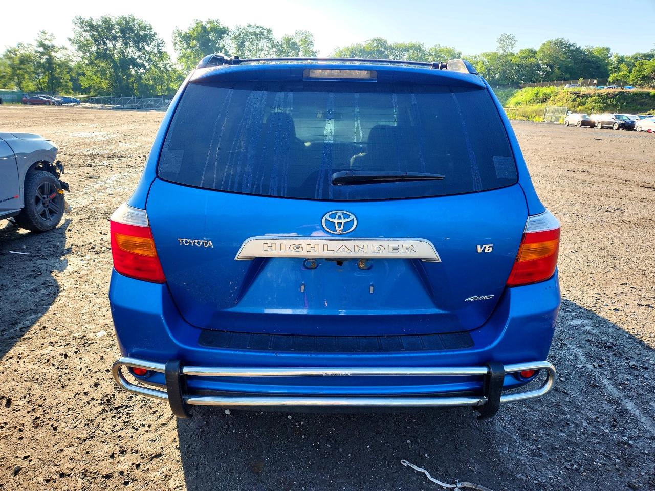 2008 Toyota Highlander Base Синий vin: JTEES41A282072957