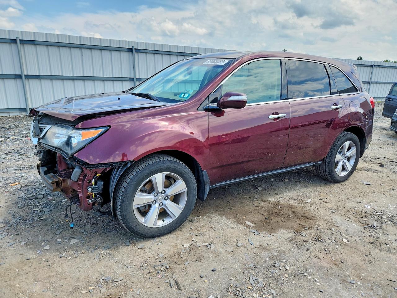 2013 Acura Mdx Burgundy vin: 2HNYD2H22DH515974