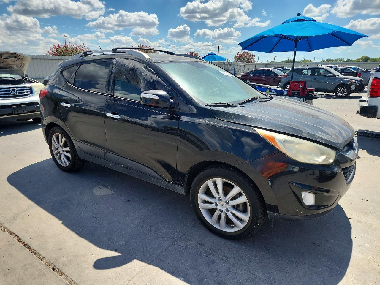 2012 Hyundai Tucson Limited Black vin: KM8JU3AC3CU489845