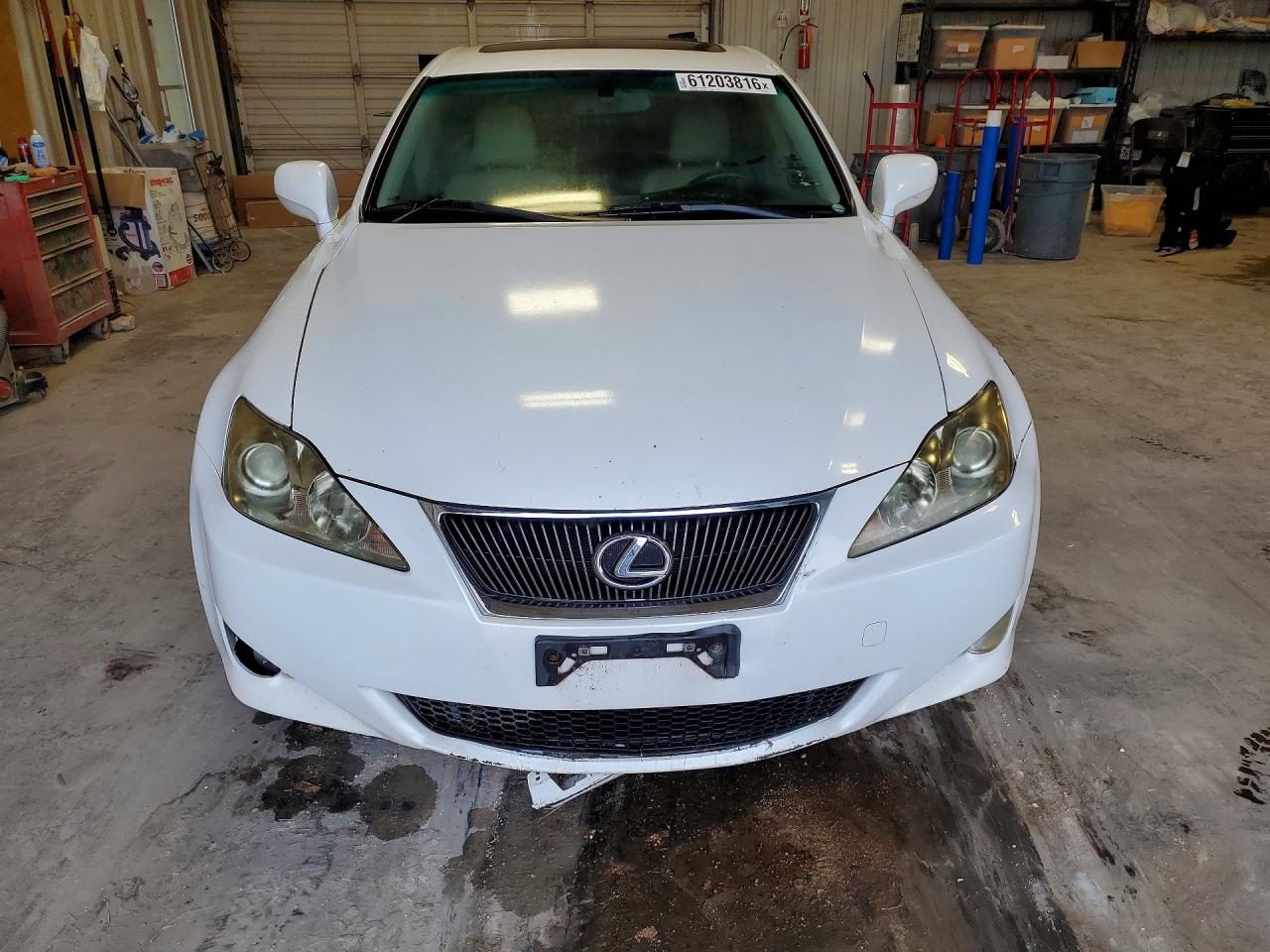 2008 Lexus Is 250 White vin: JTHBK262685080537