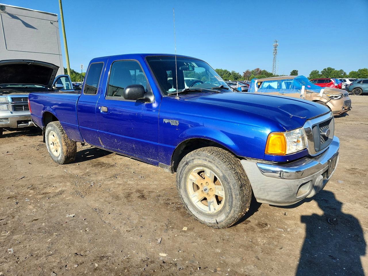 2004 Ford Ranger Super Cab Blue vin: 1FTYR15E04TA05495