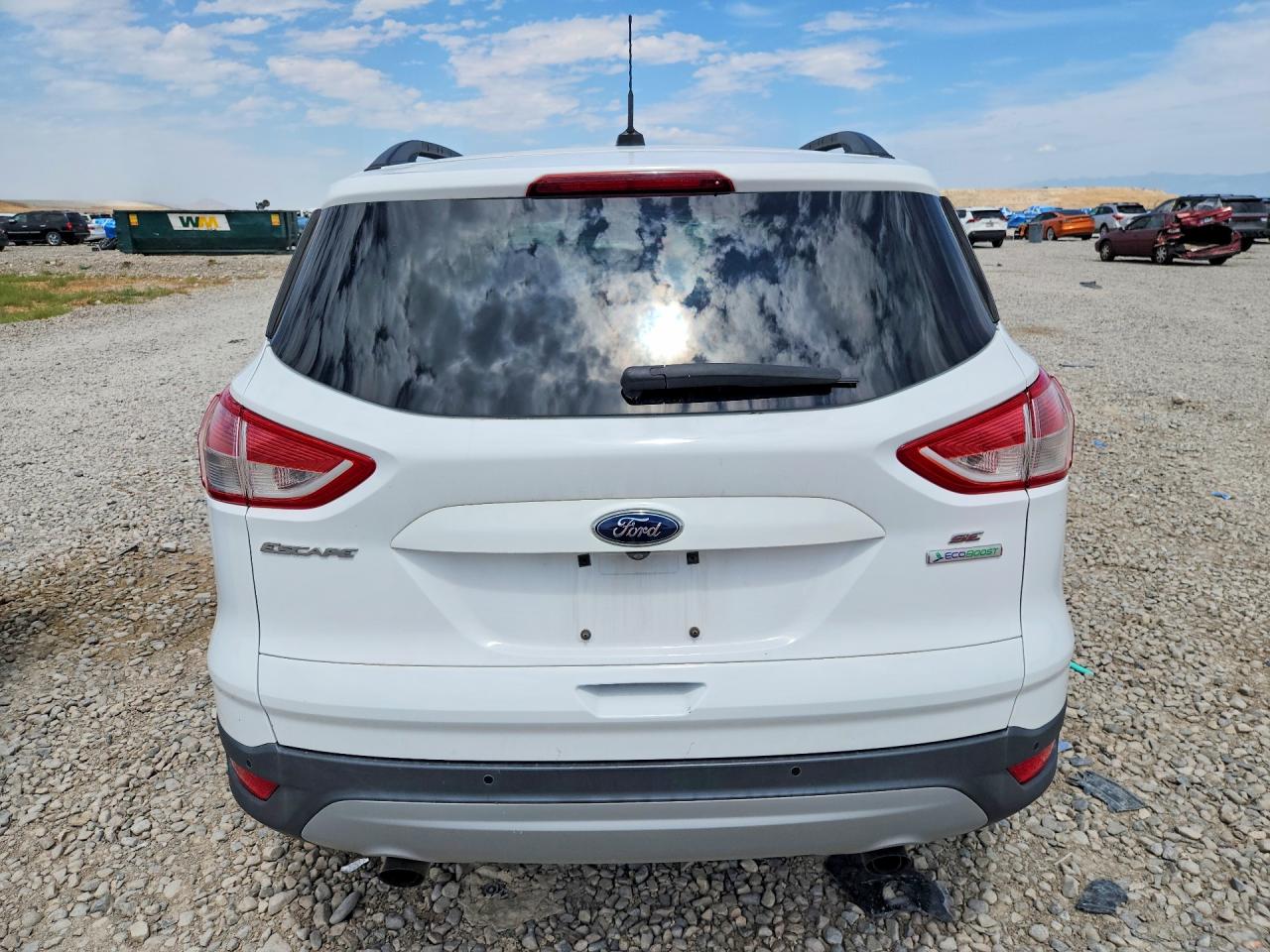 2014 Ford Escape Se White vin: 1FMCU0G98EUE53896