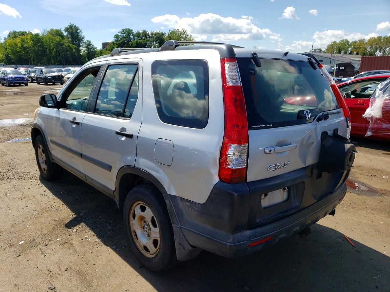 2005 Honda Cr-v Lx Silver vin: SHSRD78505U302832
